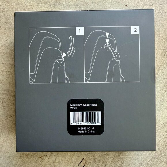 Tesla 2012-2020 Model S/X Coat Hooks White - Picture 4 of 4